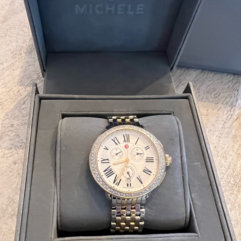Michele Watch, Two tone with diamonds